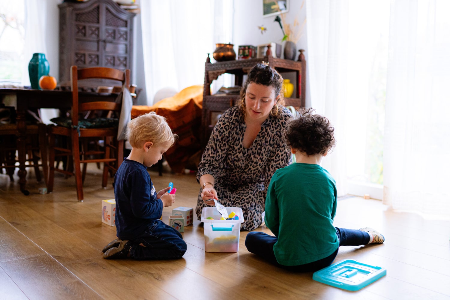 Maman et ses garçons jeux